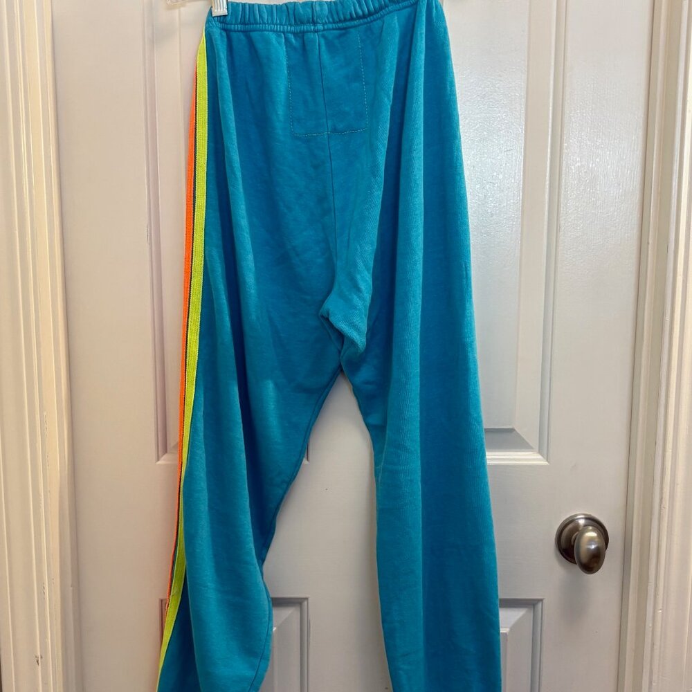 AV Aviator Nation 5 stripe sweatpants sz Med - Picture 2 of 3
